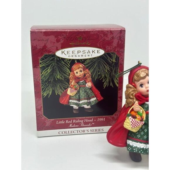 VTG 90s Hallmark Keepsake Ornament 3.5" Little Red Riding Hood Madame Alexander - Picture 2 of 6